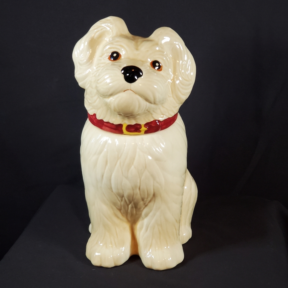 Vintage Metlox Puppy Dog Fido Cookie Treat Jar